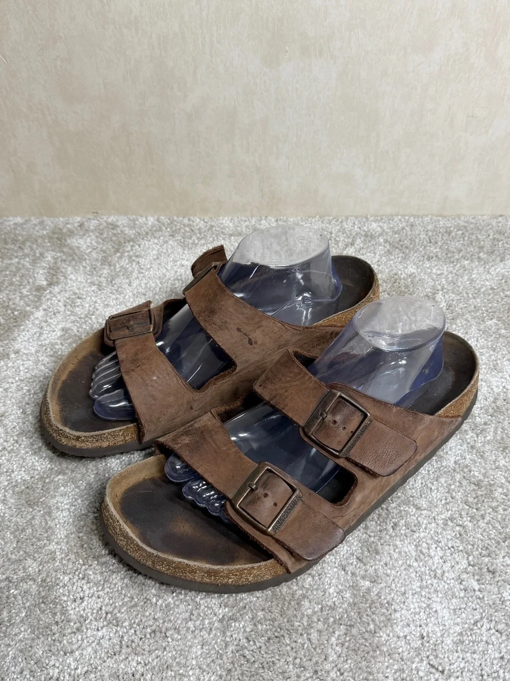 Birkenstock Men’s Arizona Sandals Leather in Habana Oiled Brown 11